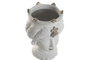 DKD Home Decor Macetero de Porcelana Cabeza Siciliana 15x15x26,5 cm