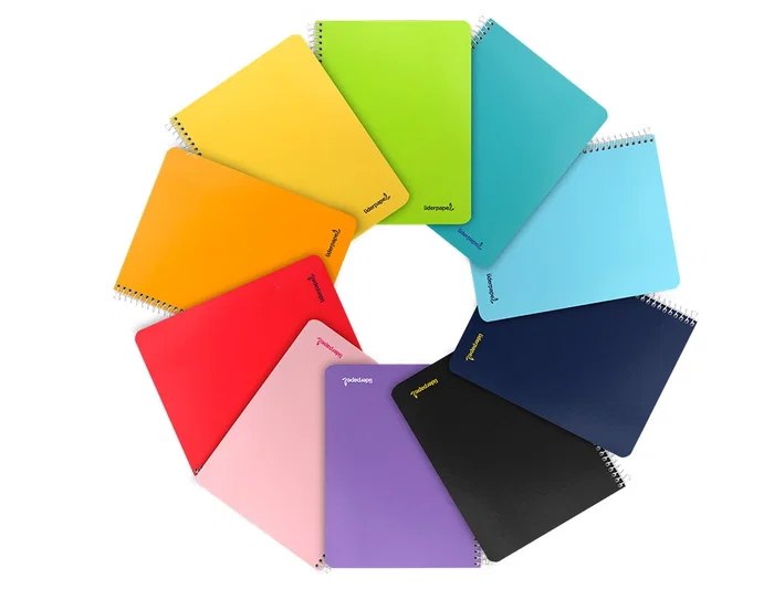 Liderpapel Cuaderno Espiral Cuarto Tapa Blanda 80 Hojas 60gr Rayado Nº46 Colores Surtidos