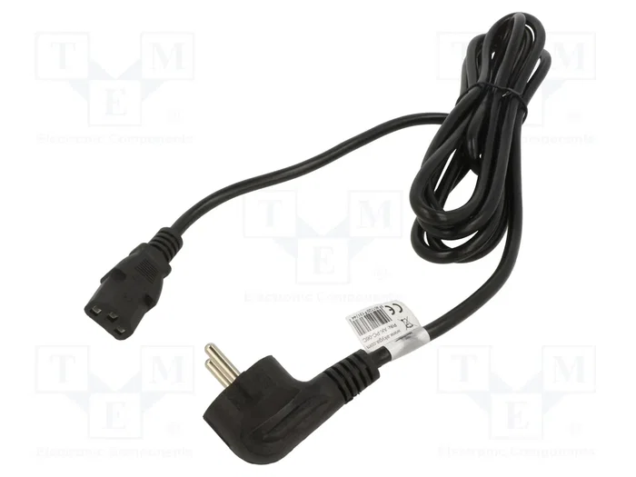 AKYGA Cable de alimentación H03VV-H 3x1mm2 Negro 3m AKYGA Cable de alimentación H03VV-H 3x1mm2 Negro 3m