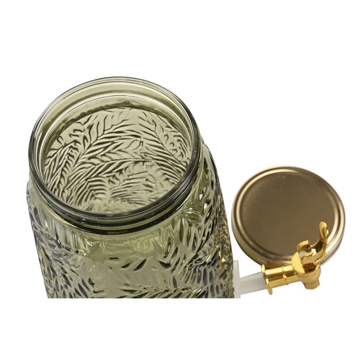DKD Home Decor Dispensador de Bebidas de Cristal 3,3L Verde y Dorado DKD Home Decor Dispensador de Bebidas de Cristal 3,3L Verde y Dorado