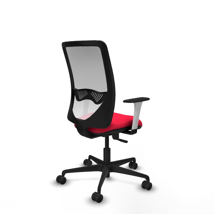 PIQUERAS Y CRESPO Silla de oficina Zulema con mecanismo Sincro, Rojo y Blanco PIQUERAS Y CRESPO Silla de oficina Zulema con mecanismo Sincro, Rojo y Blanco