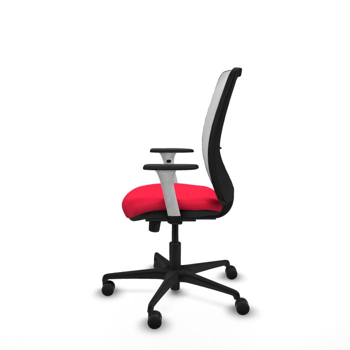 PIQUERAS Y CRESPO Silla de oficina Zulema con mecanismo Sincro, Rojo y Blanco PIQUERAS Y CRESPO Silla de oficina Zulema con mecanismo Sincro, Rojo y Blanco