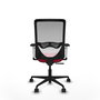 PIQUERAS Y CRESPO Silla de oficina Zulema con mecanismo Sincro, Rojo y Blanco