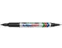 Artline EK-041T Rotulador Marcador Permanente Negro Doble Punta 0,4 mm y 1 mm