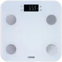 Livoo DOM427W Báscula de Peso Corporal - 13 Memorias, 180 kg, Pantalla LCD de Vidrio Templado - Blanco