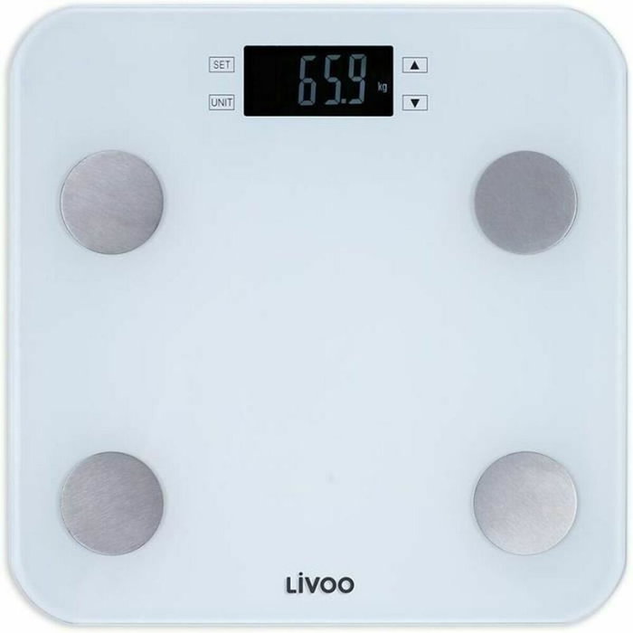 Livoo DOM427W Báscula de Peso Corporal, Blanco Livoo DOM427W Báscula de Peso Corporal, Blanco
