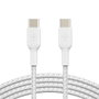 Belkin Pack de 2 Cables Boost Charge USB-C a USB-C Trenzados de 1m Blanco