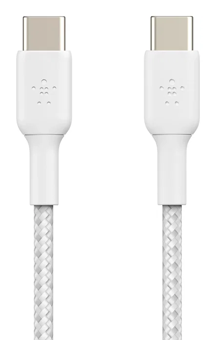 Belkin Pack de 2 Cables Boost Charge USB-C a USB-C 1m Blanco Trenzado