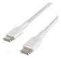 Belkin Pack de 2 Cables Boost Charge USB-C a USB-C 1m Blanco Trenzado