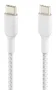 Belkin CAB004BT1MWH2PK Cable USB-C a USB-C Trenzado 1m Blanco, USB 2.0, 480 Mbit/s, Carga Rápida 60W, 2 Piezas