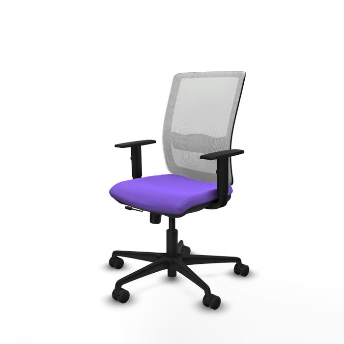 PIQUERAS Y CRESPO Silla de oficina Haches con mecanismo Sincro/Traslack, Lila y Blanco PIQUERAS Y CRESPO Silla de oficina Haches con mecanismo Sincro/Traslack, Lila y Blanco