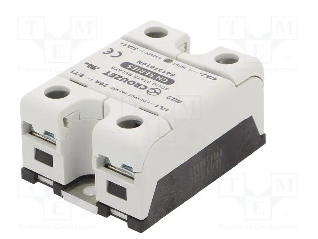 CROUZET GN Relé de semiconductor monofásico 25A 24-280VAC CROUZET GN Relé de semiconductor monofásico 25A 24-280VAC