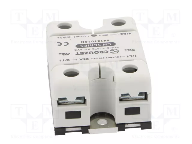 CROUZET GN Relé de semiconductor monofásico 25A 24-280VAC CROUZET GN Relé de semiconductor monofásico 25A 24-280VAC