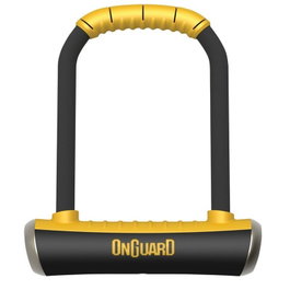 Onguard Antirrobo Brute STD 8001 Candado de Acero Reforzado con Cilindro Z y Soporte Snap Lock QR