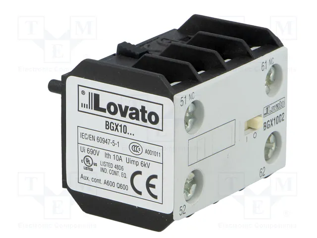 LOVATO ELECTRIC Contactores auxiliares BG NC x2