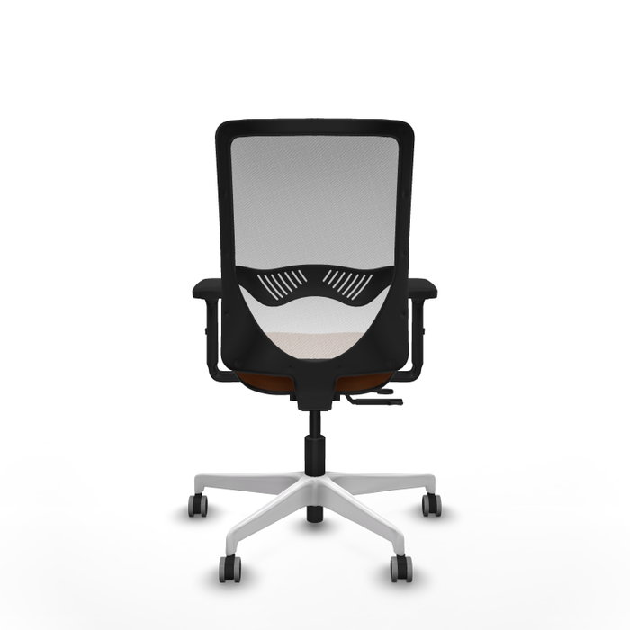 PIQUERAS Y CRESPO Silla de oficina Zulema con mecanismo Sincro/Traslack Marrón y Blanco PIQUERAS Y CRESPO Silla de oficina Zulema con mecanismo Sincro/Traslack Marrón y Blanco