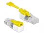 DeLOCK 85334 Bloqueador de Puertos RJ45 Blanco, Amarillo