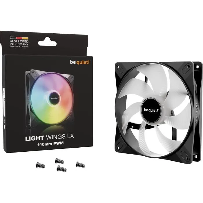 Be Quiet Light Wings LX BL126 Ventilador de Caja 140 mm PWM