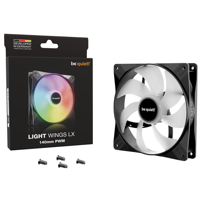 Be Quiet! LIGHT WINGS LX 140mm PWM Negro Be Quiet! LIGHT WINGS LX 140mm PWM Negro