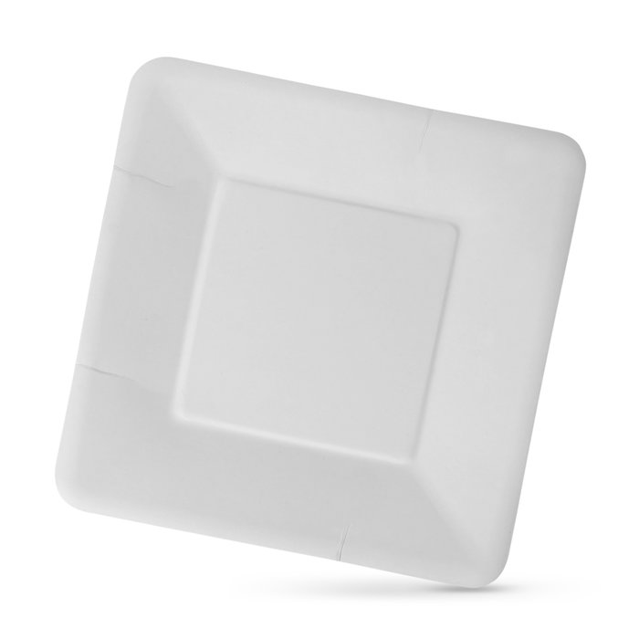Algon Set-100 Plato Carton Cuadrado L/Soja 18 cm (10 Unidades)
