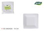 Algon Set-100 Plato Carton Cuadrado L/Soja 18 cm (10 Unidades)