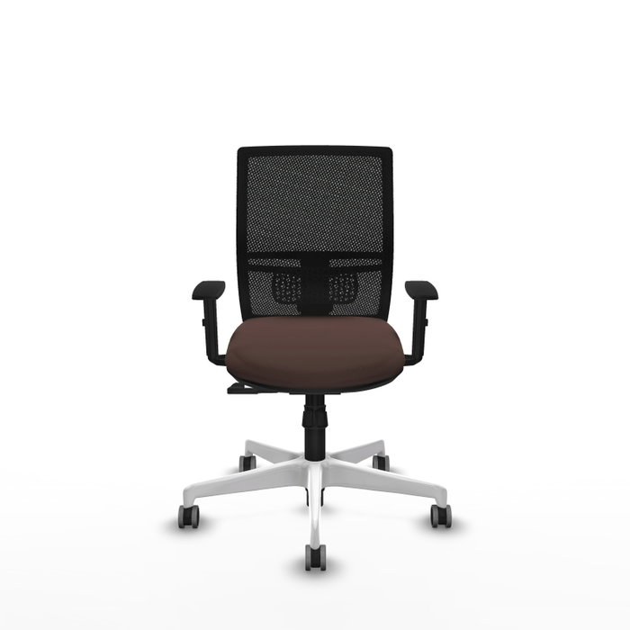 PIQUERAS Y CRESPO Silla de oficina Yunquera con mecanismo Sincro, Marrón oscuro y Negro PIQUERAS Y CRESPO Silla de oficina Yunquera con mecanismo Sincro, Marrón oscuro y Negro