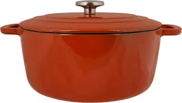 Cosy & Trendy Cacerola con tapa COS5401110056881 Hierro fundido esmaltado Ø28 cm 6,15 L Apta para todo tipo de cocinas Inducción Resistente al óxido