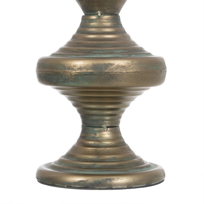 Ixia Portavelas Oro Viejo Metal Decoración 14 x 14 x 59 cm