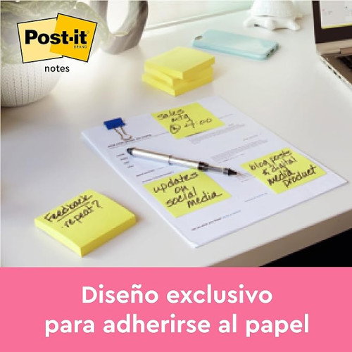 POST-IT Z-Notes 76x127mm Amarillo Canario (Set de 12) POST-IT Z-Notes 76x127mm Amarillo Canario (Set de 12)