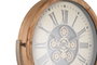DKD Home Decor Reloj de Pie de Abeto y Cristal Natural y Cobre