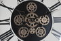 DKD Home Decor Reloj de Pie de Abeto y Cristal Natural y Cobre