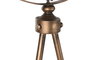 DKD Home Decor Reloj de Pie de Abeto y Cristal Natural y Cobre
