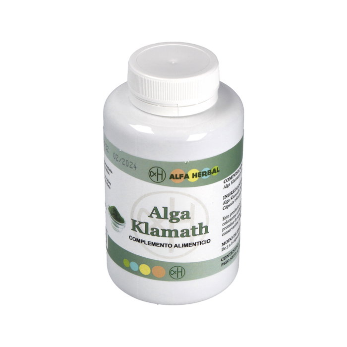 Alfa Herbal Alga Klamath 90 Cápsulas - Acción Antiinflamatoria, Regula Colesterol, Detox y Antiedad Alfa Herbal Alga Klamath 90 Cápsulas - Acción Antiinflamatoria, Regula Colesterol, Detox y Antiedad