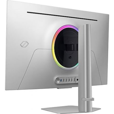 Samsung S32DG800SU Monitor Gaming Odyssey OLED G8 de 32 Pulgadas, 4K UHD, 240 Hz, 0.03ms, AMD FreeSync Premium Pro, Gaming Hub, Smart TV, Altavoces, Regulable en Altura, Plata
