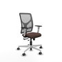 PIQUERAS Y CRESPO Silla de oficina Motilla con mecanismo Sincro/Traslack Marrón y Gris