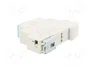 HAGER Interruptor de botón gris 230VAC 16A para raíl DIN