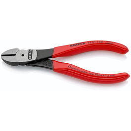 Knpex Alicates de corte diagonal de alto rendimiento 140 mm con revestimiento de plástico