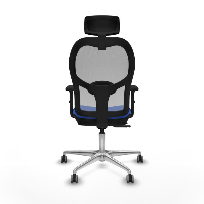 PIQUERAS Y CRESPO Silla de oficina Jorquera con mecanismo Sincro/Traslack, Azul y Gris PIQUERAS Y CRESPO Silla de oficina Jorquera con mecanismo Sincro/Traslack, Azul y Gris