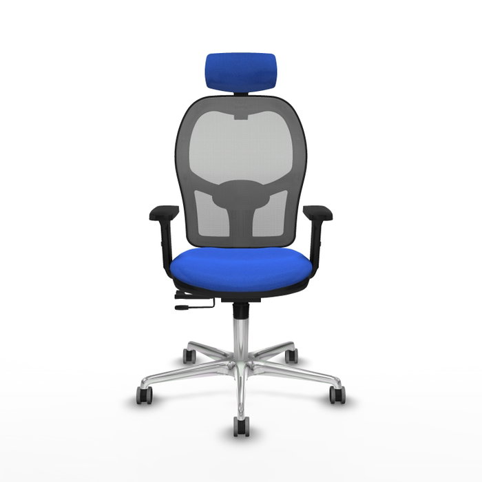 PIQUERAS Y CRESPO Silla de oficina Jorquera con mecanismo Sincro/Traslack, Azul y Gris PIQUERAS Y CRESPO Silla de oficina Jorquera con mecanismo Sincro/Traslack, Azul y Gris