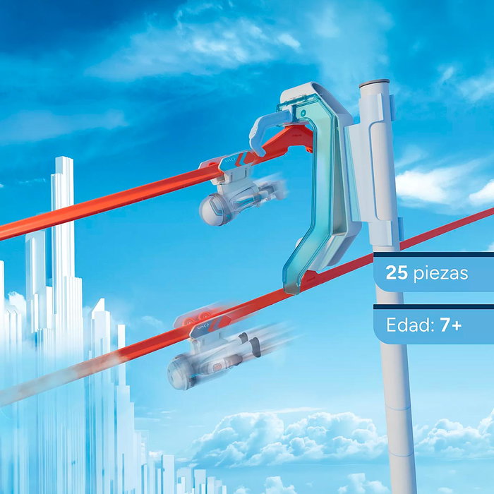 PLAYMOBIL Sky Trails Kick Starter 72060 - Juego de Carreras con 2 Figuras, Juguetes de Acción para Niños y Niñas de +7 Años en Español