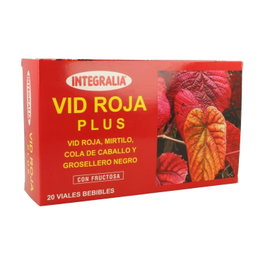 Integralia Vid Roja Plus 20 viales. Complemento para la circulación sanguínea