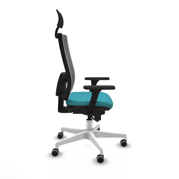 PIQUERAS Y CRESPO Silla de oficina Horna con mecanismo Sincro, Turquesa y Gris PIQUERAS Y CRESPO Silla de oficina Horna con mecanismo Sincro, Turquesa y Gris