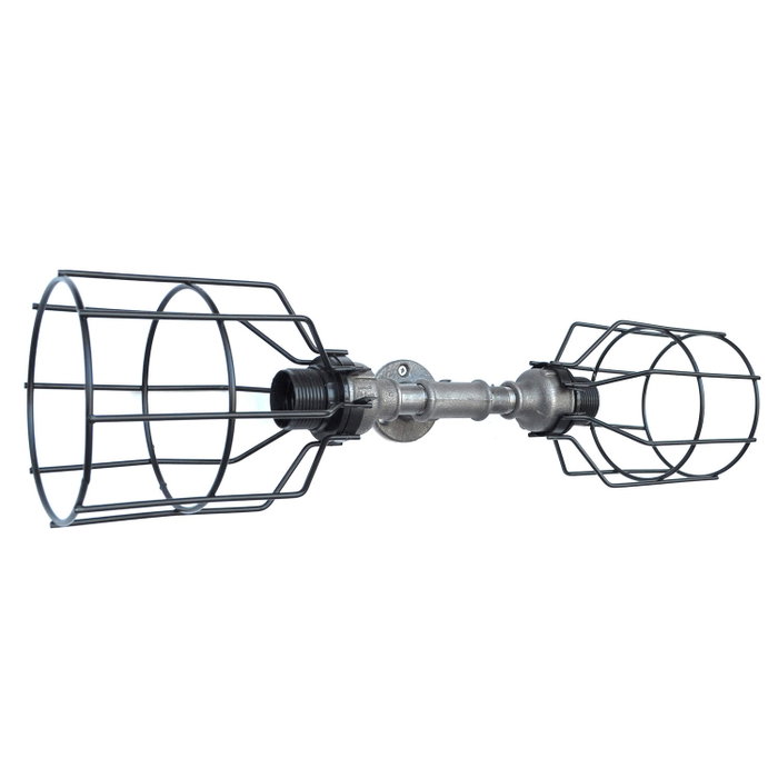 Opviq Pp115 Aplique Industrial de Hierro para Pared con Encanto Rústico ...