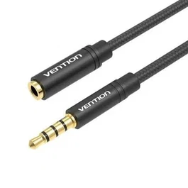 Vention Cable de Audio Estéreo BHBBI de 3m, 3,5mm Macho a 3,5mm Hembra, Negro