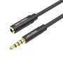 Vention Cable de Audio Estéreo BHBBI de 3m, 3,5mm Macho a 3,5mm Hembra, Negro