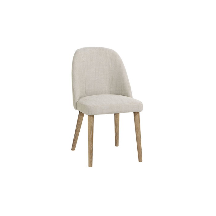 DKD Home Decor Silla Tapizada de Poliéster en Fresno Acabado Decapé