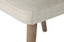 DKD Home Decor Silla Urban Tapizada en Fresno y Poliéster, Colores Blanco y Natural, Dimensiones 59 x 84 x 50 cm