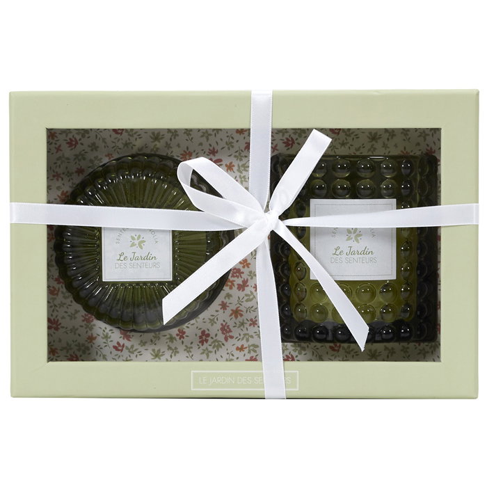 Home Deco Factory Juego De 2 Velas Perfumadas Garden Colección Pour Elle