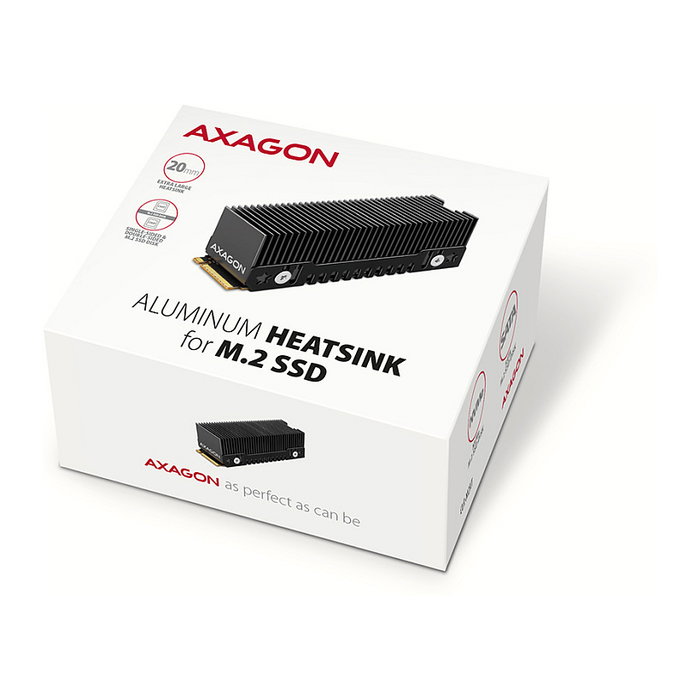 Axagon CLR-M2XT Disipador de calor para SSD M.2 2280 de aluminio Axagon CLR-M2XT Disipador de calor para SSD M.2 2280 de aluminio