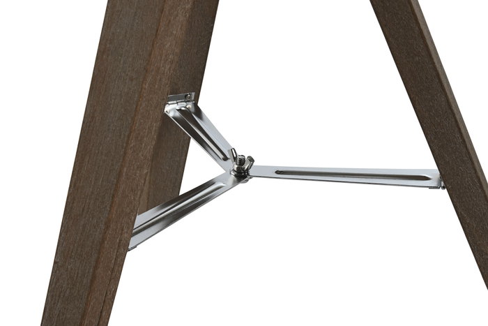 DKD Home Decor Lámpara de Sobremesa Trípode Madera y Algodón Marrón y Blanco